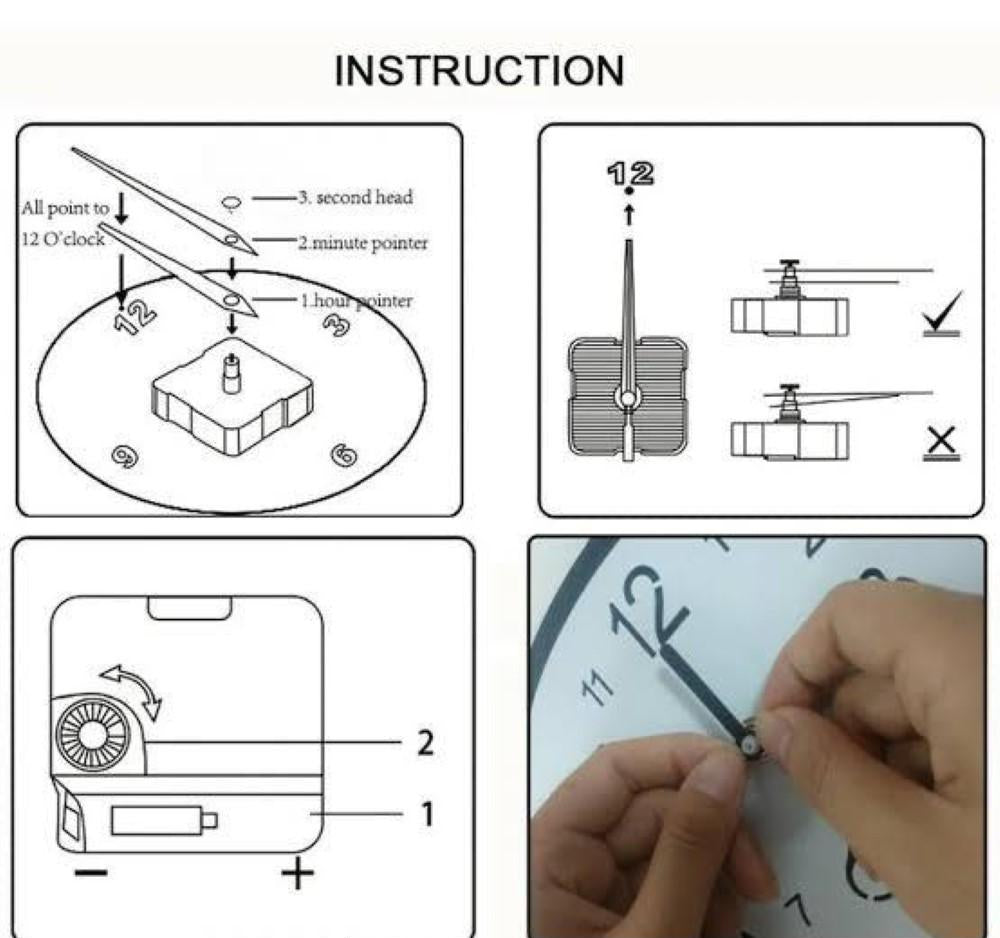 Flower butterfly diy clock