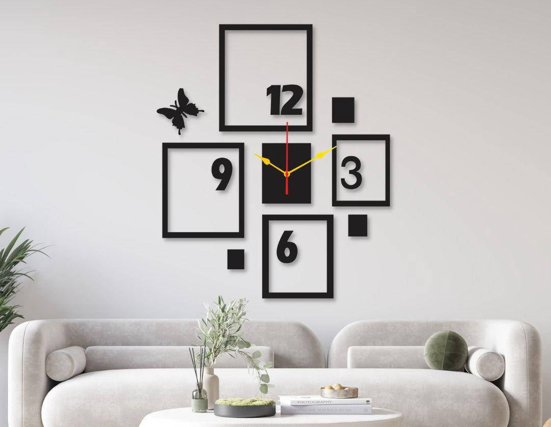 4 frame wall clock