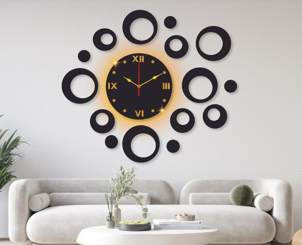 Ring design wall clock