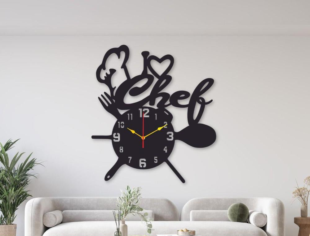 Chef analogue wall clock