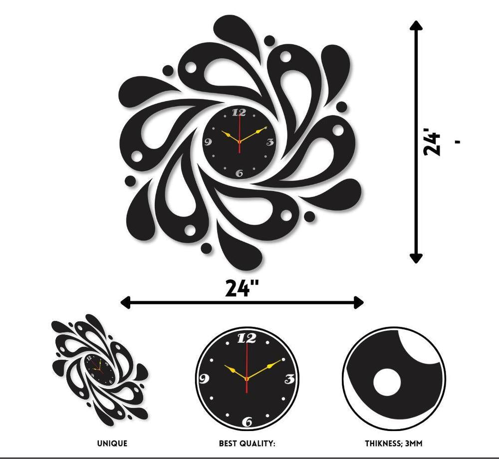 Round drop diy clock